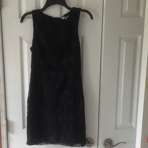 Black Dress With Floral Pattern